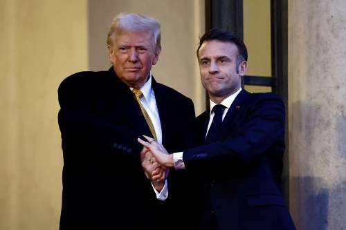 Trump and Macron can’t let go of their handshake duel